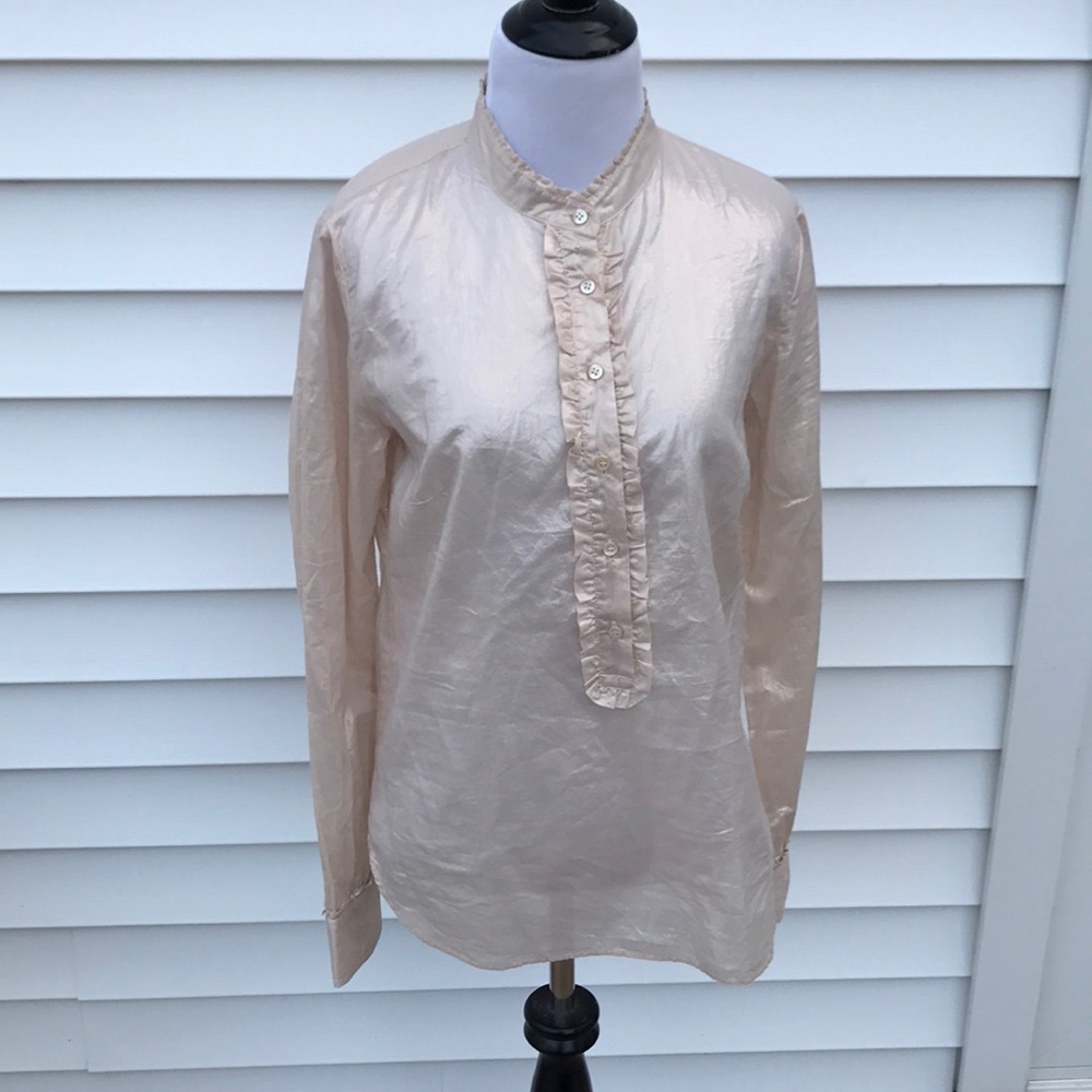 J. Crew 100 percent cotton shiny finish